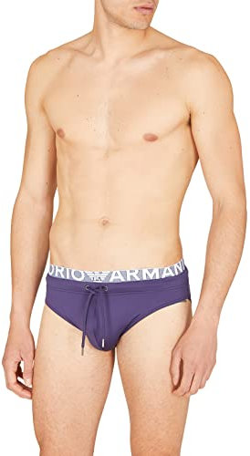 Emporio Armani Men's Logo Band Low Brief Slip da Bagno, Eclipse, 52 Uomini