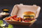 (Set of 100) - Insulated Clamshell Takeaway Food Box Burger Box Fish & Chip Tray Cake packaging box Storage Box Food Containers With Hinged Lid Restaurant Carryout Lunch Meal Salads (Large)