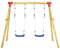 Tidyard Altalena per Bambini da Giardino,per Esterno,in Legno di Pino,230x130x166 cm,con 2 Altalene,Corde Battenti Regolabili,Giochi per Bambini da Giardino per Esterno in Legno