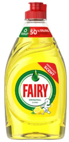 Fairy Original Lot de 10 flacons de liquide vaisselle avec LiftAction Citron 383 ml