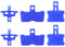 ALEOED 6 Pieces Bike Brake Pad Spacer Hydraulic Disc Brake Bleed Blocks for Shimano, AVID SRAM, MTB, Mountain, Road Bicycle