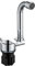 HUIOP Grifo Plegable para Autocaravana con rotación de 360 °, Grifo de Cocina, Fregadero, grifos de Agua de una manija con Manguera de Entrada de Agua fría y Caliente, Grifo Giratorio de Cobre para