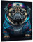 Munera Design - Bild 56x84 - Hund stylisch Mops cool- Wand-Bilder Wohnzimmer