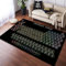 3D Gedruckt Bettvorleger Rutschfeste Area Teppich, Periodensystem Chemischer Elemente 3D Optische Illusion Teppiche Weich Flanell Bodenteppich Wohnzimmer Schlafzimmer Throw Runner Teppiche Low Pr -0D6