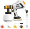 Spruzzatore di vernice senza fili per batteria DeWalt 20 V MAX, HVLP pistola a spruzzo con motore brushless e contenitore da 1200 ml, pistola elettrica per pittura domestica, mobili, recinzioni