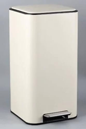 5five - poubelle delta en métal beige 30l