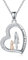 ROMANTICWORK Mutter Tochter Kette 925 Sterling Silber Herz Mutter Tochter Anhänger Halskette Mama Schmuck Geschenke für Damen