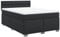 vidaXL Boxspringbett, Polsterbett Bett mit Matratze, Bettgestell mit Kopfteil Lattenrost, Doppelbett für Schlafzimmer, Schwarz 160x200cm Kunstleder