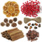 227 Stück Weihnachtskranz Dekoration mit Zimtstangen Beeren Tannenzapfen Sternanis Getrockneten Orangenscheiben mit 10m Hanfseil Bastelzubehör für DIY Festliche Weihnachtsdekoration