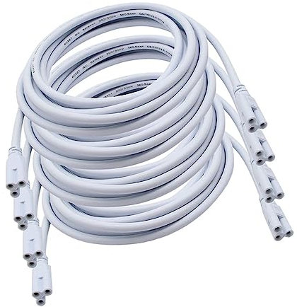 ORFOFE 4stücke Doppelanschlusskabel Verknüpfbares Verbindungskabel Für Integrierte Led Röhren Stromkabel Leiterkabel