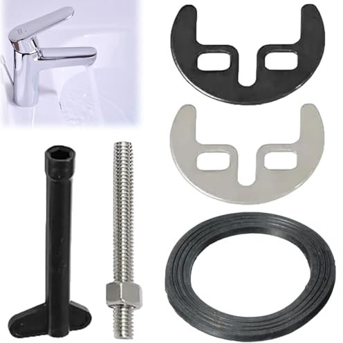 Ersatz Monoblock Waschbecken,Wasserhahn Klemme Halterung Kit,Wasserhahn Befestigungsset Bolzen,Unterlegscheibe Schraubenschlüssel Platte Set,Ersatz Küchenspüle Mischbatterie