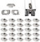 Lyeteung 25 Pezzi 30 Serie M6 T-Nut, Dado Testa Martello, T-Slot Hammer Head Nut, per 3030 3060 6060 Profilati in Alluminio Estruso
