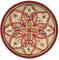 Generico Piatto Piano Marocchino di Safi in Terracotta Artigianale Dipinto a Mano Diametro 26 cm 2011241500 Tunisia Turchia Etnico del Mondo