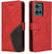 CXTCASE Funda Cartera para Motorola Edge 50 5G, FuncióN Kickstand Cubre con Motorola Edge 50 5G, Funda con Tapa Motorola Edge 50 5G, Funda Movil Carcasa PU Cuero, Rojo