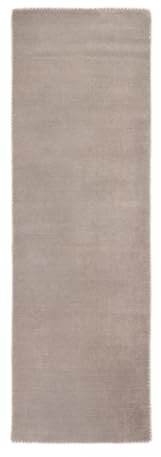 carpetfine handgefertigter Wollteppich Gabbeh Lola Läufer Hellgrau 80x300 cm Weich, Hochwertig, Zeitlos | Teppichläufer für Gemütlichkeit & Eleganz im Wohnzimmer, Schlafzimmer und Flur