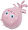 HEMOTON Dreidimensionaler Oktopus-ballon Zahlenballons Aufblasgerät Helium Luftballons Aufblasen, Pumpe Am Stiel Ballon-tier- Qualle Tank Babyballon Rosa Aluminiumfolie