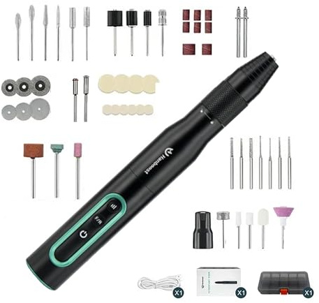 Hanboost S2 Electric Cordless Rotary Tool Kit, 30000 RPM, Multi-Functional DIY Tool Set with Accessories