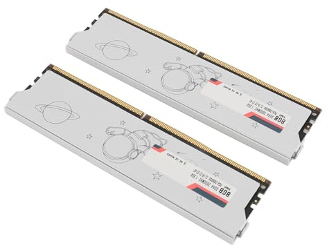 Jectse Metal DDR4 Ram Configuración del óptimo CL18‑22‑22‑42 28800 25600 Kit de Memoria de Ancho de Banda para Entusiastas de los Juegos (DDR4 3600MHz 16GB (2x8GB))
