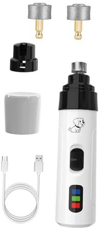 FashionCha Lime à Ongles pour Animaux de Compagnie, par USB, Puissante, Indolore, électrique et Silencieuse