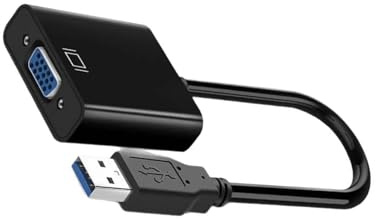 YUGSHNKFC Câble USB 3.0 vers VGA pour moniteur VGA femelle pour ordinateur de bureau, ordinateur portable, moniteurs, projecteurs, convertisseur numérique