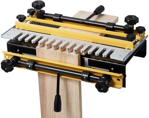 VEVOR Gabarit à Queue d'Aronde Largeur 310 mm Gabarit de Défonceuse à Queue d'Aronde Outil de Menuiserie pour Tenons et Mortaises, Fabrication Meubles en Bois, avec Fraise 12,7 mm, Alignement Précis