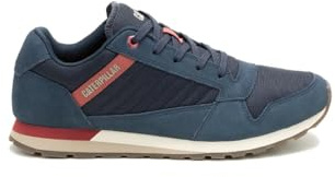 CAT Caterpillar Ventura Grey (P726271) - Zapatos de suela plana gris para hombre, con cordones, de ante y malla, transpirables y cómodos, estilo casual