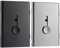 Tatuo 2 Pack Visitenkartenetui, Edelstahl & Aluminium, Minimalistisch, Unisex, Schwarz/Grau, Daumenloch, 10-18 Visitenkarten