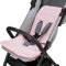 Babysanity® Morbido Riduttore Copri Passeggino Universale Materassino Neonato Soffice Imbottitura Rivestimento Spugna Di Cotone 100% con Bordatura - Made in Italy - (Rosa)