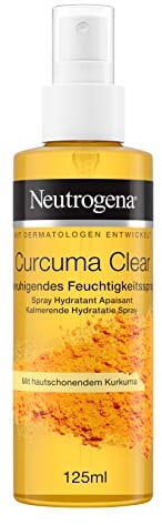 Neutrogena Curcuma Clear Gesichtspflege, Beruhigendes Feuchtigkeitsspray, ölfreies Gesichtsspray, 125ml