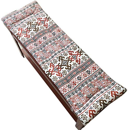 GGoty Bankauflage Bankkissen Outdoor/Indoor Bierbank-Auflage, Sitzauflage Bierzeltgarnitur gepolstert,strapazierstark und langlebig, bequemer Sitzkomfort, mit elastischen Bändern (100x30cm,Boho)