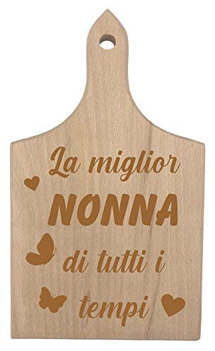 Incidiamo Tagliere da Cucina Nonna - la miglior Nonna di Tutti i Tempi - Idea Regalo Nonna