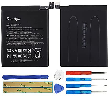 Duotipa Ersatzakku Batterie BN47 kompatibel mit Xiaomi Mi A2 Lite Akku mit Werkzeugen