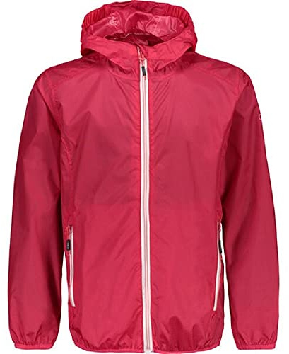 CMP Kid G Jacket RAIN FIX Hood | Feste Kapuze, Winddichter und abriebfester Reißverschluss, Praktische Taschen, Elastische Ärmelbündchen, Extrem leicht