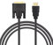 Eono Câble Adaptateur HDMI vers DVI, 1m Bidirectionnel DVI-D 24 + 1 Mâle vers HDMI Mâle Câble Adaptateur Haute Vitesse 1080P Full HDTV Compatible pour Laptop, Monitor, TV, PS4