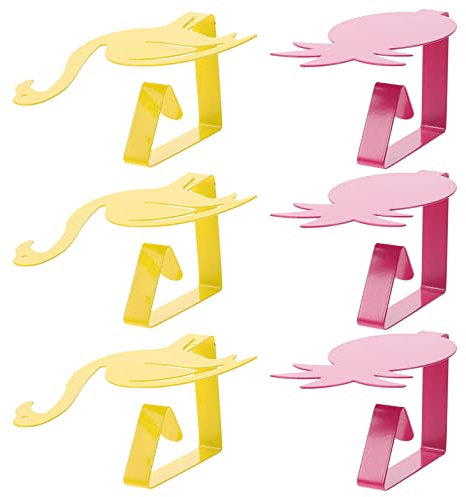 STOBAZA 12st Flamingo-tischdeckenhalter Magnetische Vorhanggewichte Picknick-tischdeckenhalter Tischdeckenklammern Für Den Außenbereich Tischdeckengewichte Ananas Eisen Metall