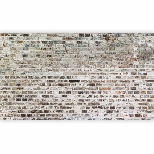 murando - Fototapete Vlies Ziegeloptik, 500x280 cm, Schlafzimmer, 3D-Effekt | Full HD Druck, 3D-Effekt, lichtbeständige Farben, ideal fürs Wohn- oder Schlafzimmer, schnelle Montage, lichtbeständig, edel