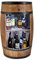 CREATIVE COOPER Holzfass Hausbar mit LED-Leuchten - Weinschrank im Retro Stil - Weinfass Bar - Weinregal Holz - Holzbar 80cm hoch - Nadelbaumholz - Fassbar Stehtisch und Flaschenständer (Wenge)