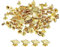sourcing map 50 Sets Quadratische Nieten Stachel Niete 10mm DIY Metall Leder Spike Nieten für leder Punk Pyramid Nieten Ledercraft Dekoration für Bekleidung Gürtel Taschen Schuhe Gold Ton