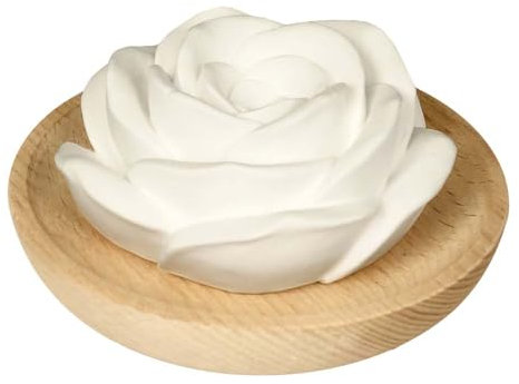 farfalla Duftstein, Rose mit Holzteller, 2er Pack