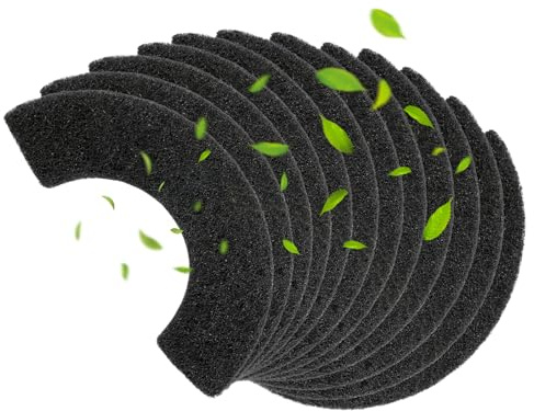 QUEARN Kohlefilter, kompatibel mit Katzentoilettenfilter 4, Ersatz für Katzentoiletten, absorbiert Gerüche, kontrolliert Feuchtigkeit von Haustieren und hält das Zuhause frisch, 12 Stück