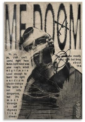 MF DOOM 2 Leinwand-Poster, Schlafzimmer, Dekoration, Landschaft, Büro, Valentinstag, Geburtstag, Geschenk, ungerahmt, 30 x 45 cm