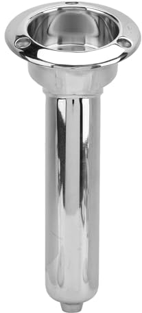 Dpofirs Edelstahl-Angelboot-Rutenhalter, Angelrutenhalter Zum Bootsangeln, Angelrutenhalter, Rutenständer für Marineboot, Yacht, Fischerboot (30 Grad)