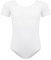 BALAYSIER Ballettkleidung Mädchen-Damen, Turnanzug Kurzarm Baumwolle Gr-100-170 Ballett Trikot Gymnastikanzug Tanzbody(Weiß, 170)