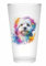 Merchandise for Fans Trinkglas |Saftglas | Glas | Becher | matt | 450ml - Hund Malteser Porträt 120