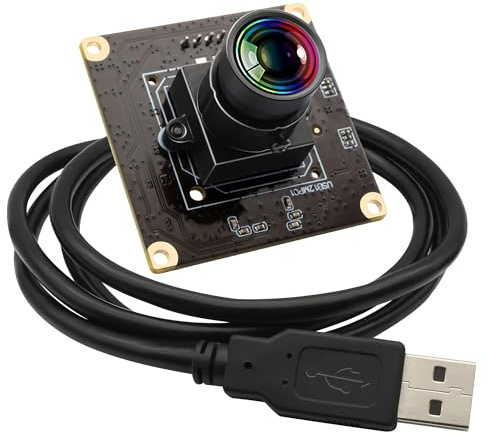 120fps USB Camera Module Wide Angle 100degree Low Distortion Lens Webcam Board for Laptop 11.6mp Lightburn CAMERA Mini UVC USB2.0 High Speed PC CaM Industrial USB Security Webcamera for Computer
