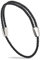 Forge & Foundry Men's Adjustable Black Braided Leather Bracelet | Highly Polished Sliding Clasps | Design-Led, Artisan Jewellery from London (Polished Silver)