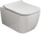 SSWW Eckiges Hänge WC | spülrandlose Toilette - einfache Reinigung durch Nanobeschichtung - Wand-WC mit Softclose WC-Sitz 49,5cm