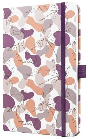 SIGEL J6359 Wochenkalender 2026 ca. A5, violett, Hardcover, Gummiband, Stiftschlaufe, Einstecktasche, 174 Seiten, vegan, Buchkalender, Terminplaner Taschenkalender Jolie
