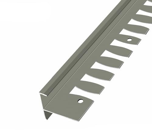Baguette d'angle flexible en aluminium 90 cm 3 pièces Idéal pour rénovation d'escalier Flo Eds & Trat (Champagne 15,2 mm)