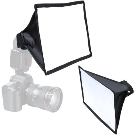 UTEBIT Mini Softbox, 33 x 20 cm (13 x 7,9 pollici), scatola luminosa rettangolare con borsa di trasporto compatta e facile da trasportare per studio, ritratto e prodotto, compatibile con montaggio